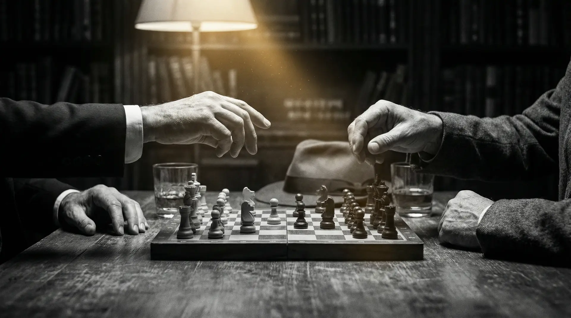 杂乱合集第一部 艺术探索系列 - 非线性叙事，棋盘上的对弈象征命运的交错